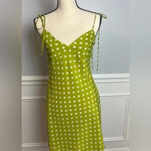 Levi's Green Floral Mini Slip Dress Size XS